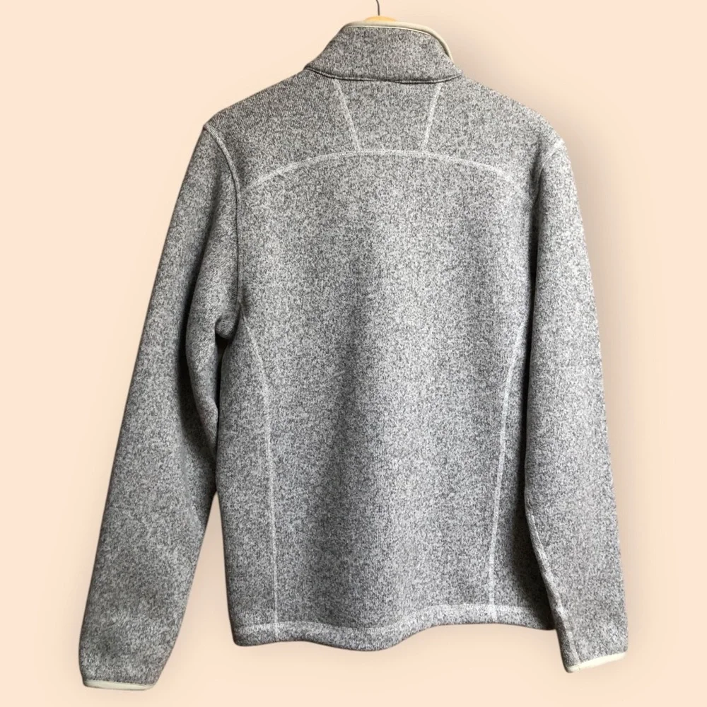 The North Face MENS Grey Knit Quarter Zip Pullover Fleece Sweater MENS Small